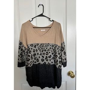 Maurice’s light leopard sweater.